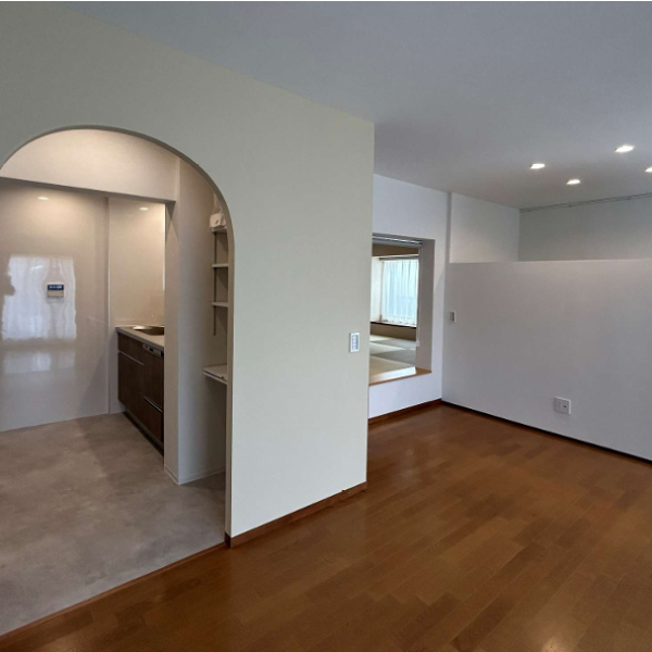 Ⅱ列型で憧れの対面キッチンにしたフルリノベーション